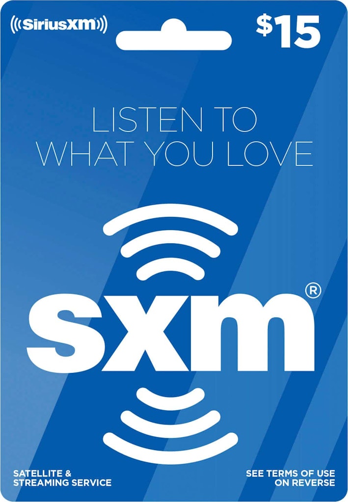 SiriusXM $15 Internet Radio Prepaid Service Card: $15