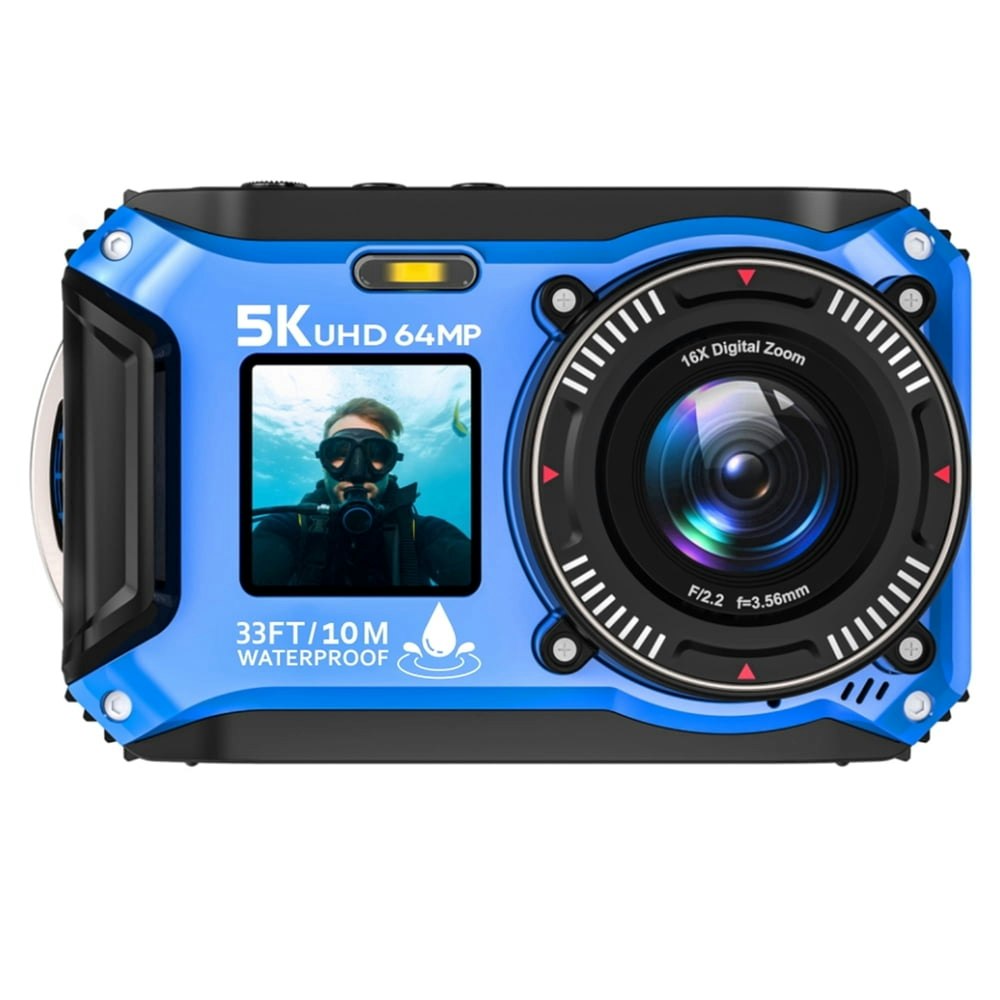 Seree 5K 64MP Waterproof Underwater Camera: $79.99