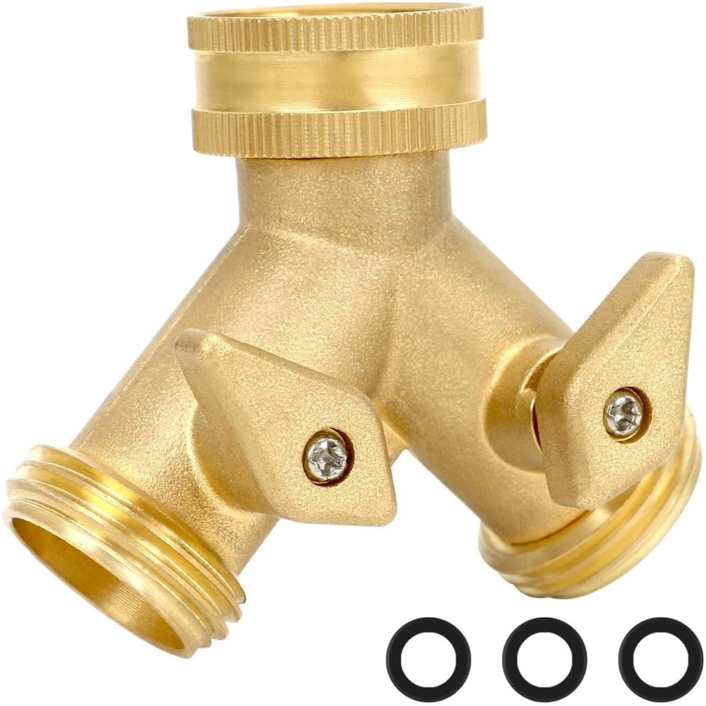 Styddi 2-Way Heavy Duty Brass Garden Hose Splitter: $11.69 Styddi 2-Way Heavy Duty Brass Garden Hose Splitter: $11.69
