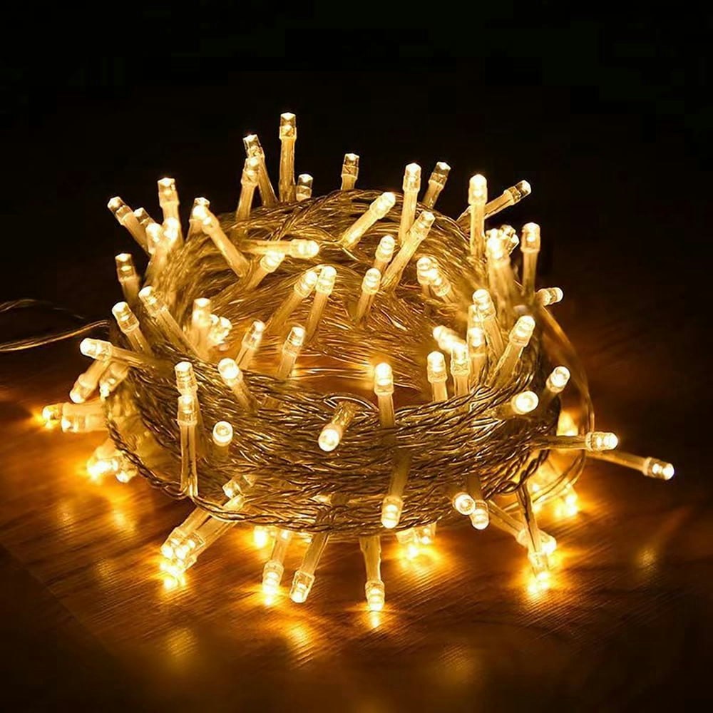100 LED 33-Foot Warm White Christmas String Lights: $11.11 100 LED 33-Foot Warm White Christmas String Lights: $11.11