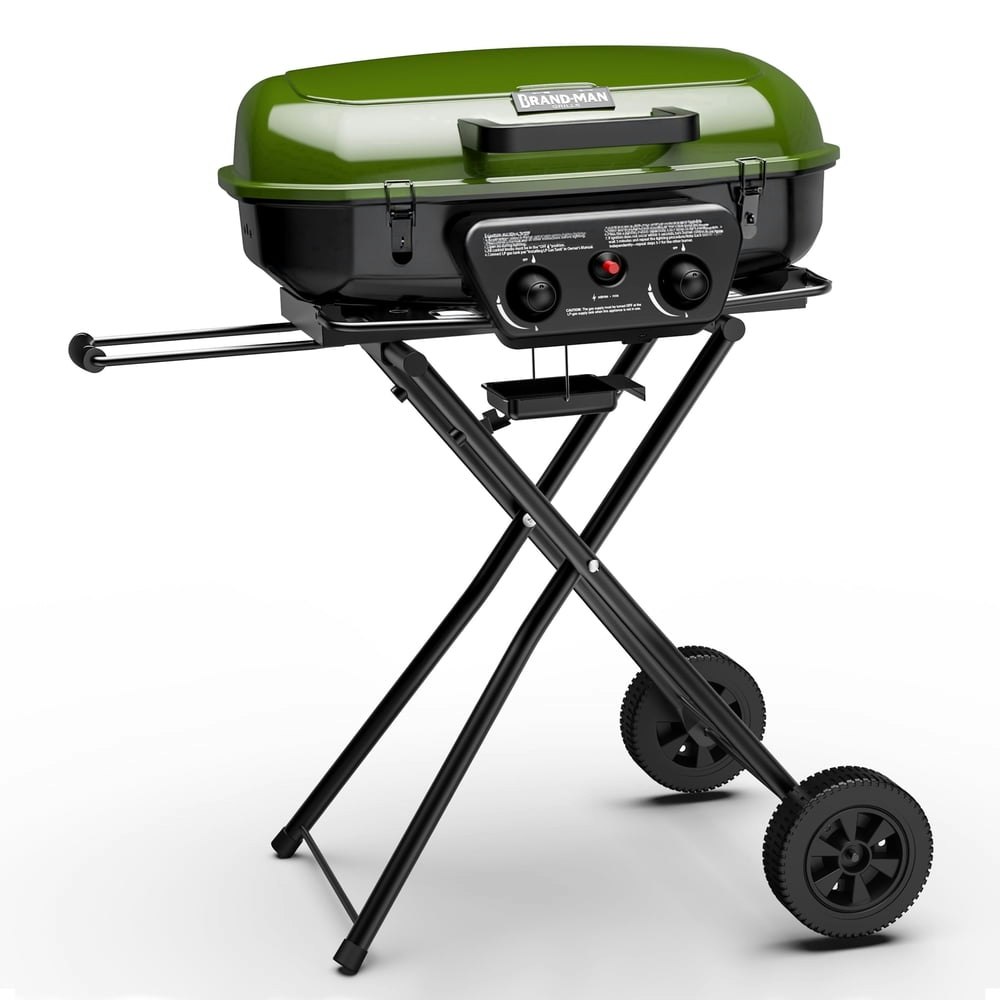 Brand Man Portable 2-Burner Propane Gas Grill: $219.99 Brand Man Portable 2-Burner Propane Gas Grill: $219.99
