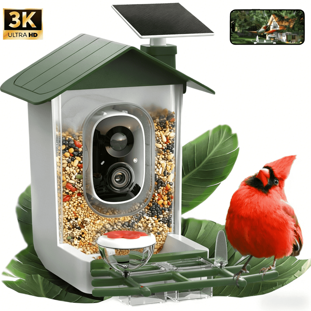 Mehoom 3K 5MP AI Smart Bird Feeder with Camera: $64.99 Mehoom 3K 5MP AI Smart Bird Feeder with Camera: $64.99