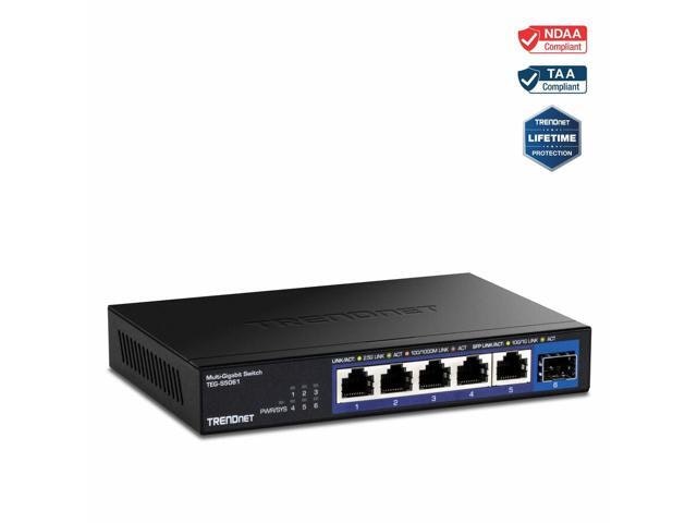 TRENDnet 6-Port 2.5G Unmanaged Switch: $57.99 TRENDnet 6-Port 2.5G Unmanaged Switch: $57.99
