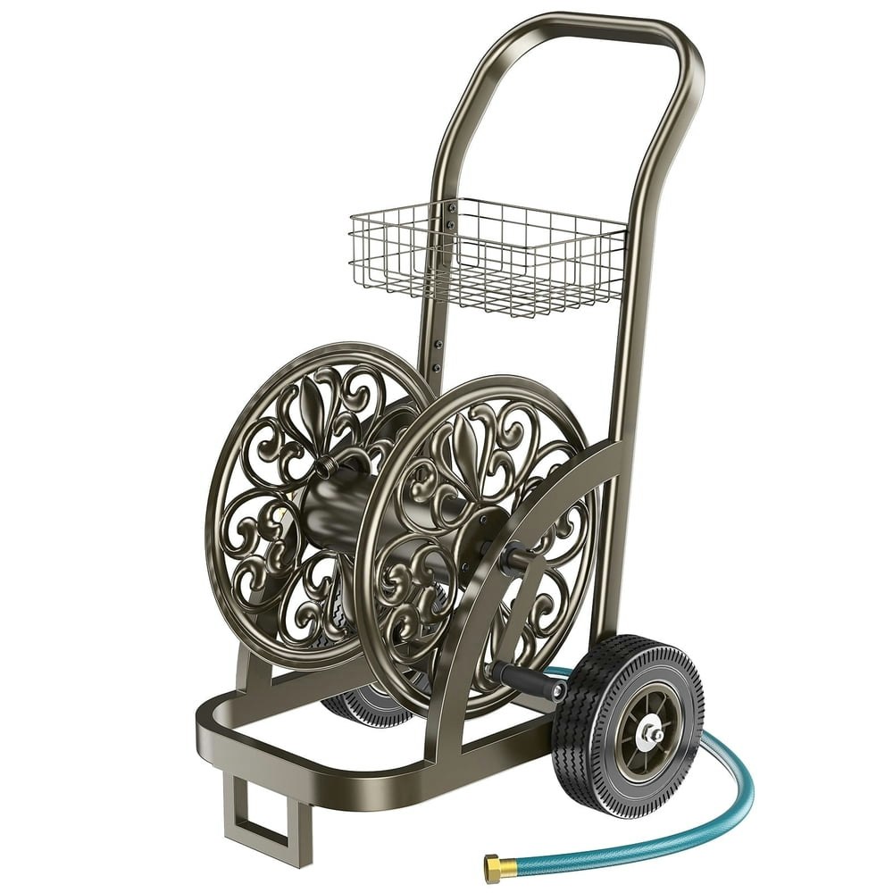 Outlandpro Heavy Duty Steel Hose Reel Cart: $118.74
