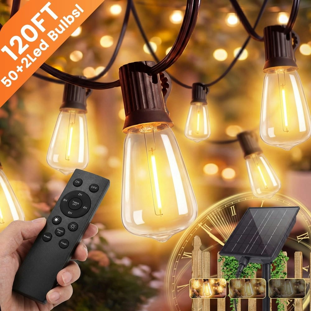 Mylorn 120-Foot Solar LED String Lights: $39.99 Mylorn 120-Foot Solar LED String Lights: $39.99