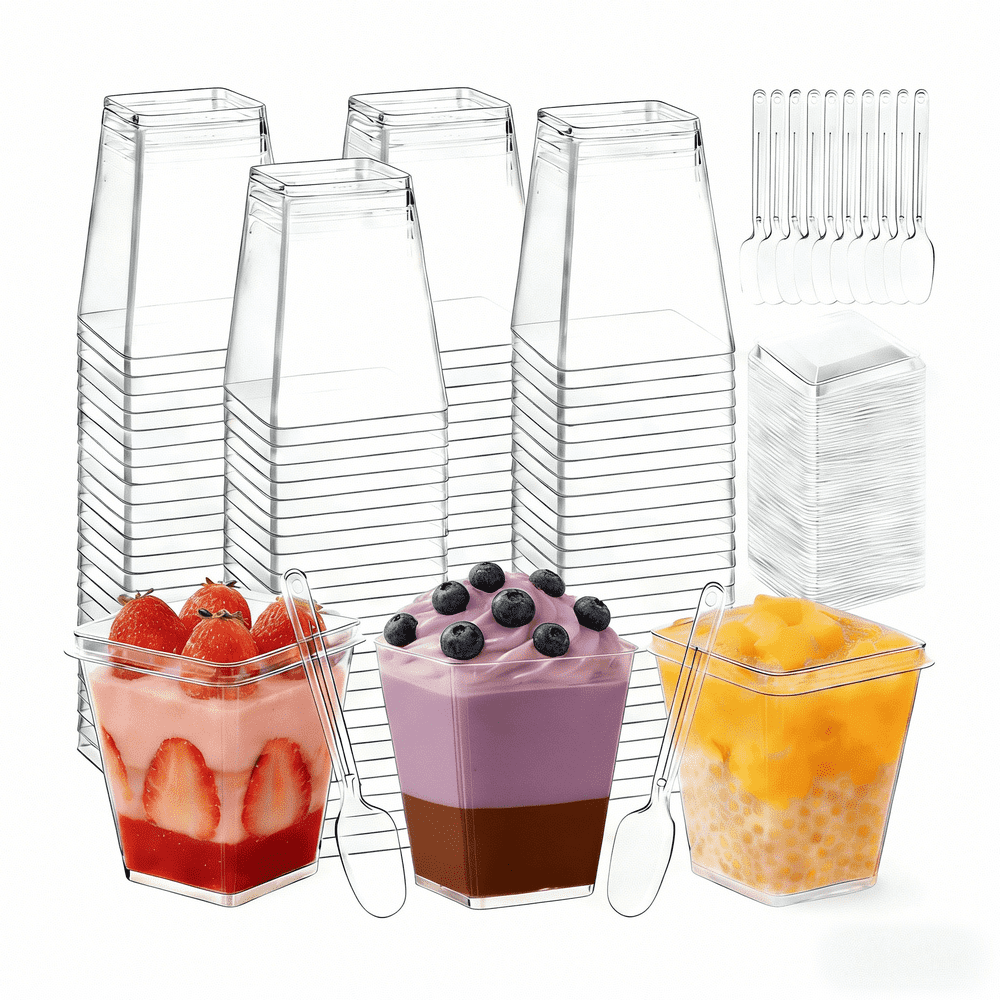 5oz Dessert Cups with Lids and Spoons 300-Pack: $26.09 5oz Dessert Cups with Lids and Spoons 300-Pack: $26.09