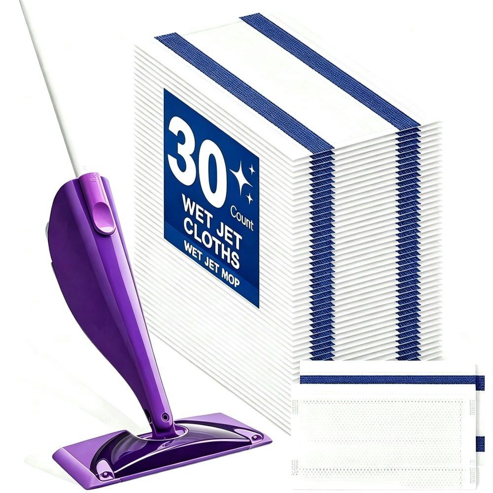 Mopping Pads for Swiffer Wet Jet 30-Pack: $16.99 Mopping Pads for Swiffer Wet Jet 30-Pack: $16.99