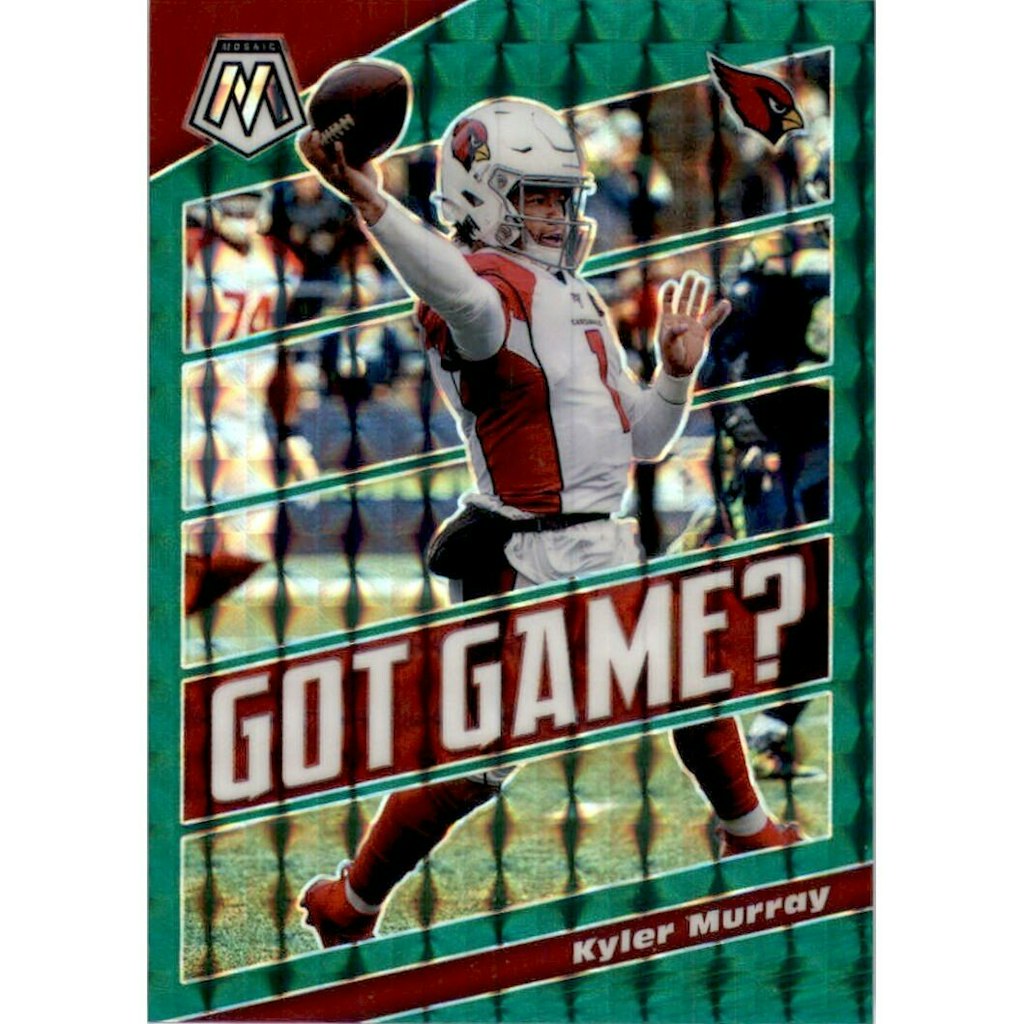 Kyler Murray 2020 Panini Mosaic Got Game Green Prizm Card: $18
