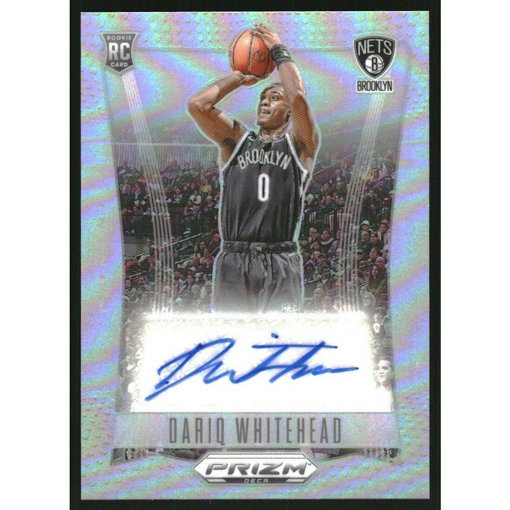 2023-24 Panini Prizm Deca Signatures Dariq Whitehead Silver Prizm Card: $10