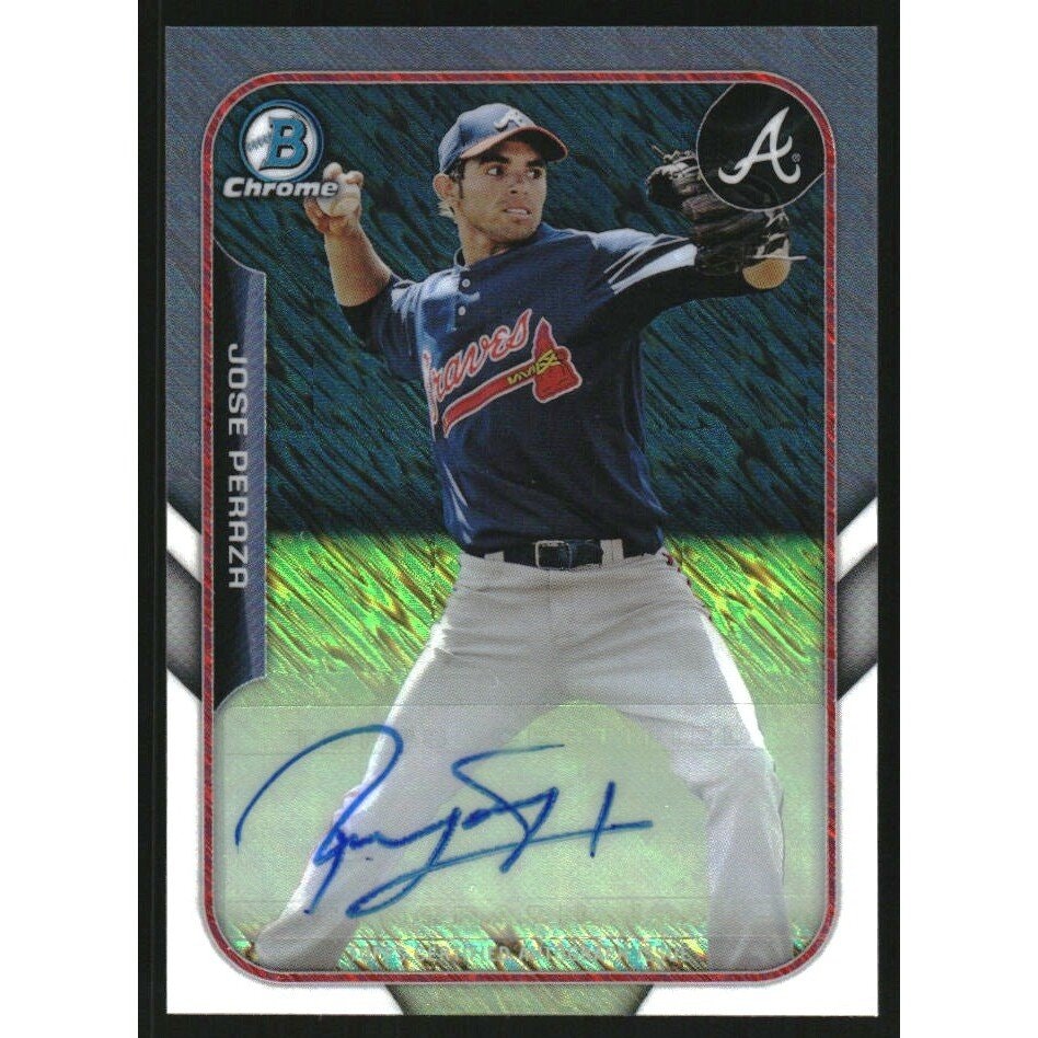 2015 Bowman Chrome Farm's Finest Jose Peraza Mini Autograph: $15 2015 Bowman Chrome Farm's Finest Jose Peraza Mini Autograph: $15