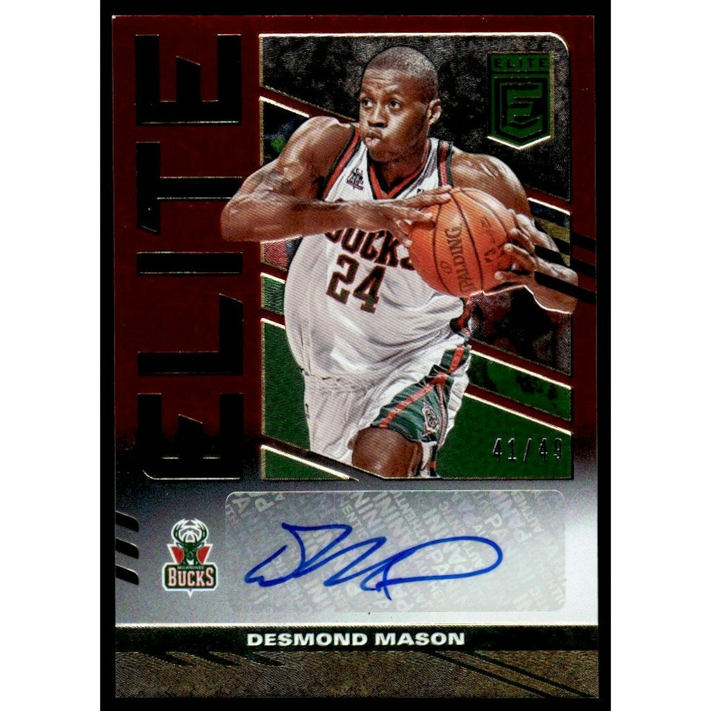 2021-22 Elite Signatures Desmond Mason #13 Red Card: $15 2021-22 Elite Signatures Desmond Mason #13 Red Card: $15