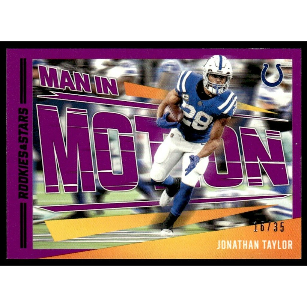 2023 Rookies and Stars Man in Motion Jonathan Taylor Trading Card: $15