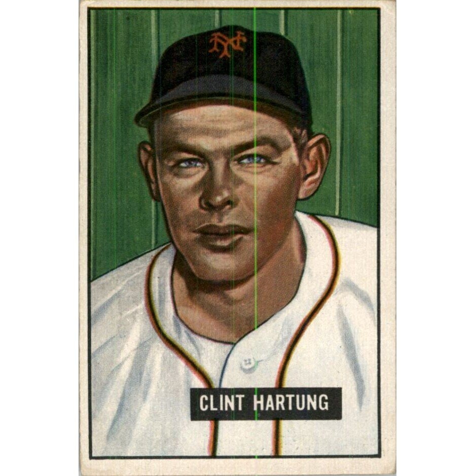 1951 Bowman Clint Hartung Card #234: $10 1951 Bowman Clint Hartung Card #234: $10