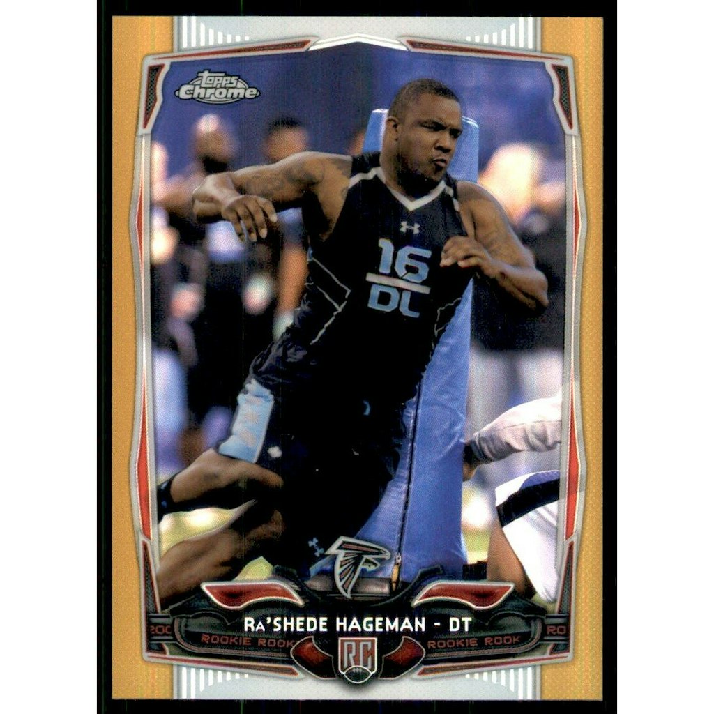 2014 Topps Chrome Gold Refractor Ra'Shede Hageman #166: $12