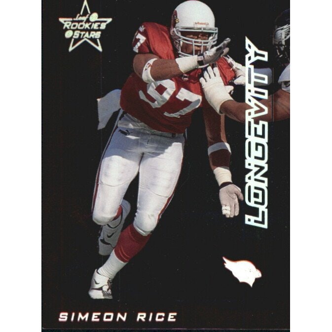 1999 Leaf Rookies and Stars Longevity Simeon Rice Card #4: $16