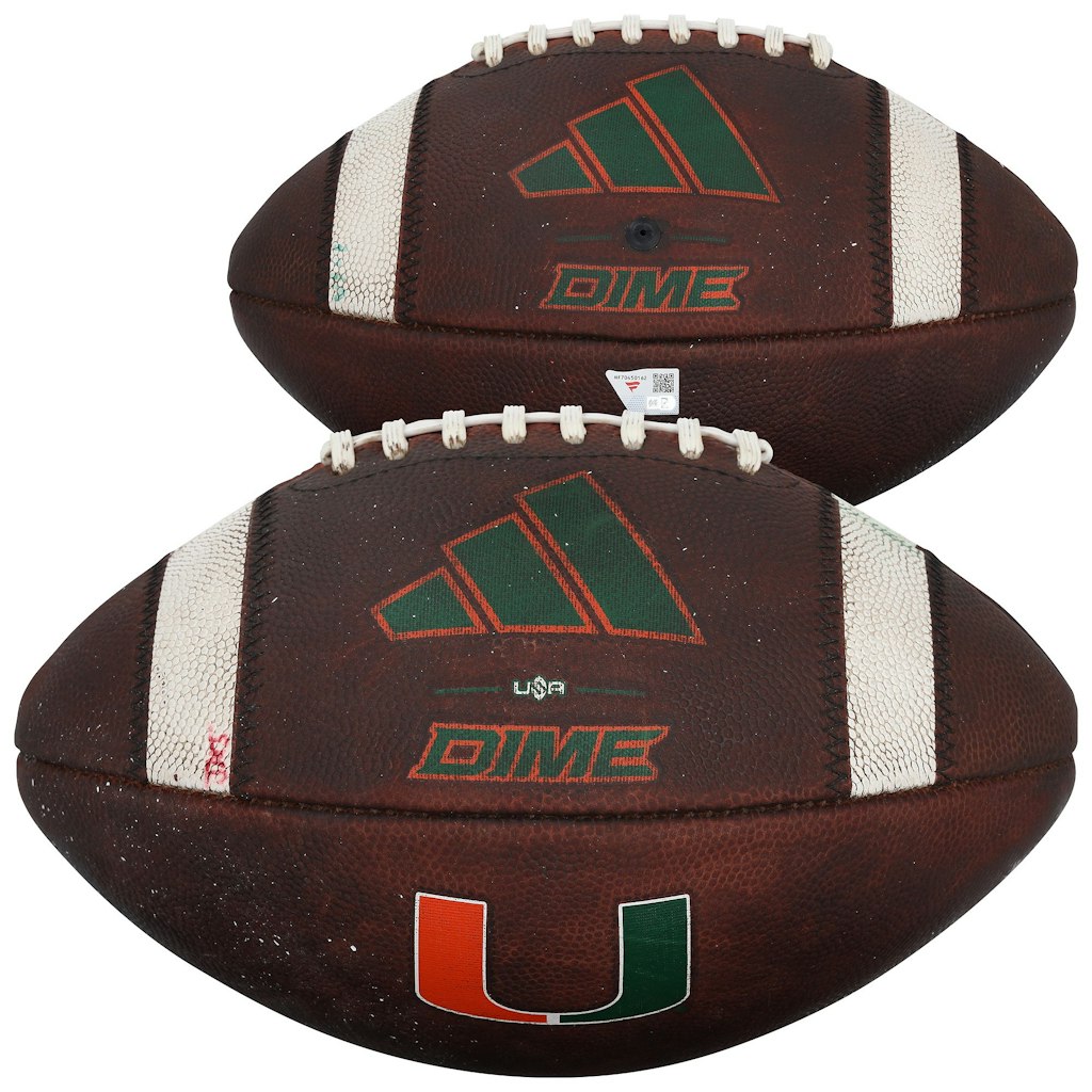 Miami Hurricanes Game-Used Football vs. Stanford Cardinal: $599.99