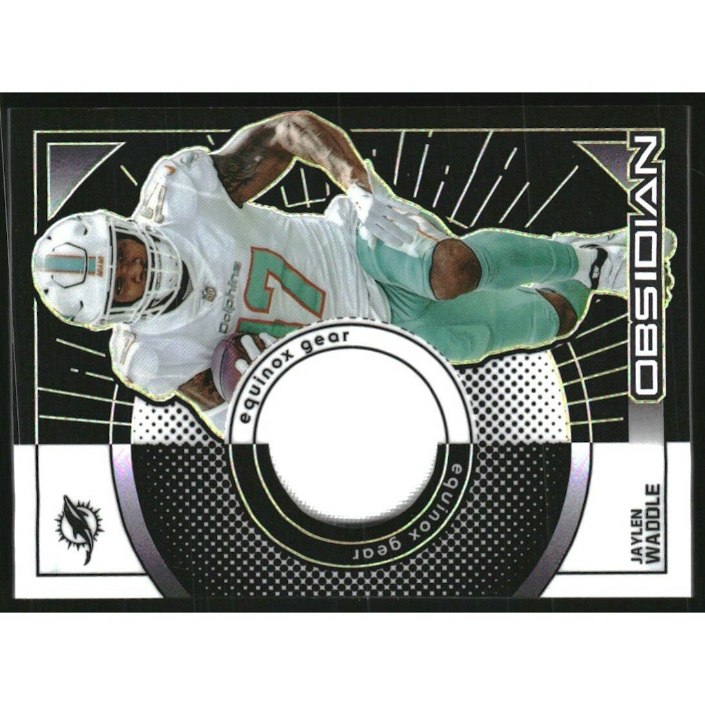 2022 Panini Obsidian Equinox Gear Electric Etch Yellow Jaylen Waddle #24 Trading Card: $18