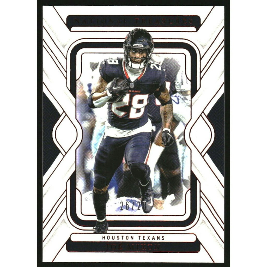 2024 Panini National Treasures Joe Mixon Jersey Number Red Autograph Card: $10