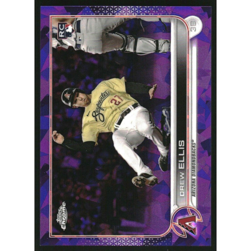 2022 Topps Chrome Sapphire Drew Ellis Purple Refractor Card: $10