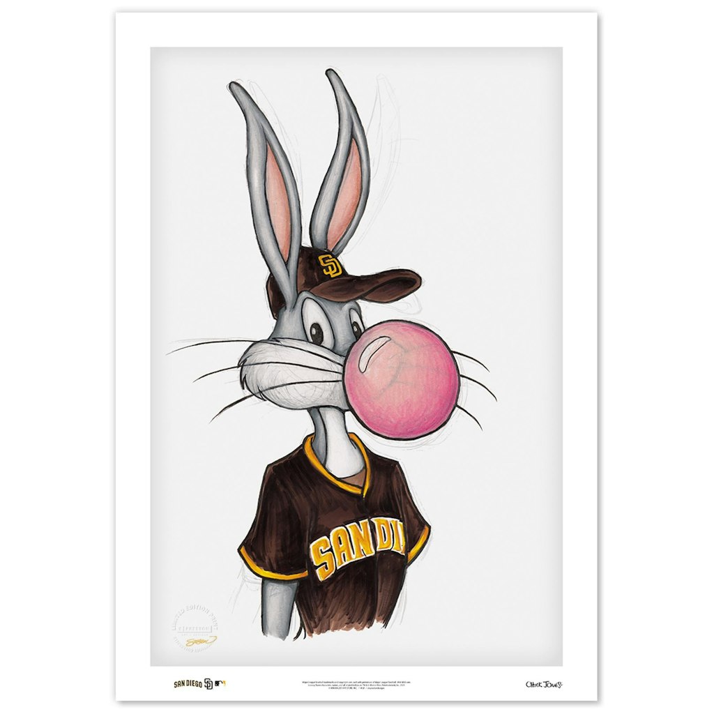 Bugs Bunny San Diego Padres 24" x 36" Fine Art Print: $159.99 Bugs Bunny San Diego Padres 24" x 36" Fine Art Print: $159.99