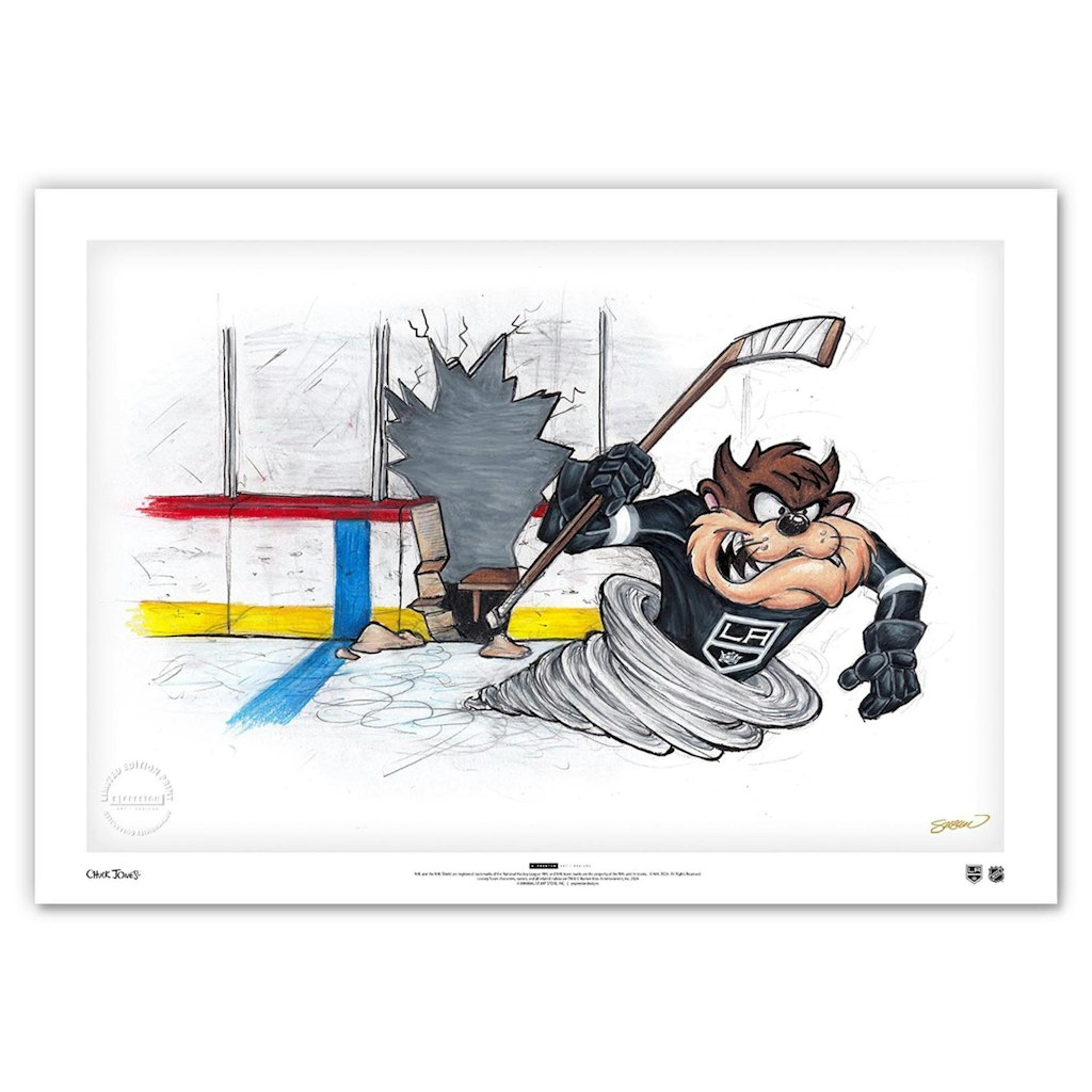 Tasmanian Devil Los Angeles Kings 24" x 36" Looney Tunes Fine Art Print: $159.99 Tasmanian Devil Los Angeles Kings 24" x 36" Looney Tunes Fine Art Print: $159.99