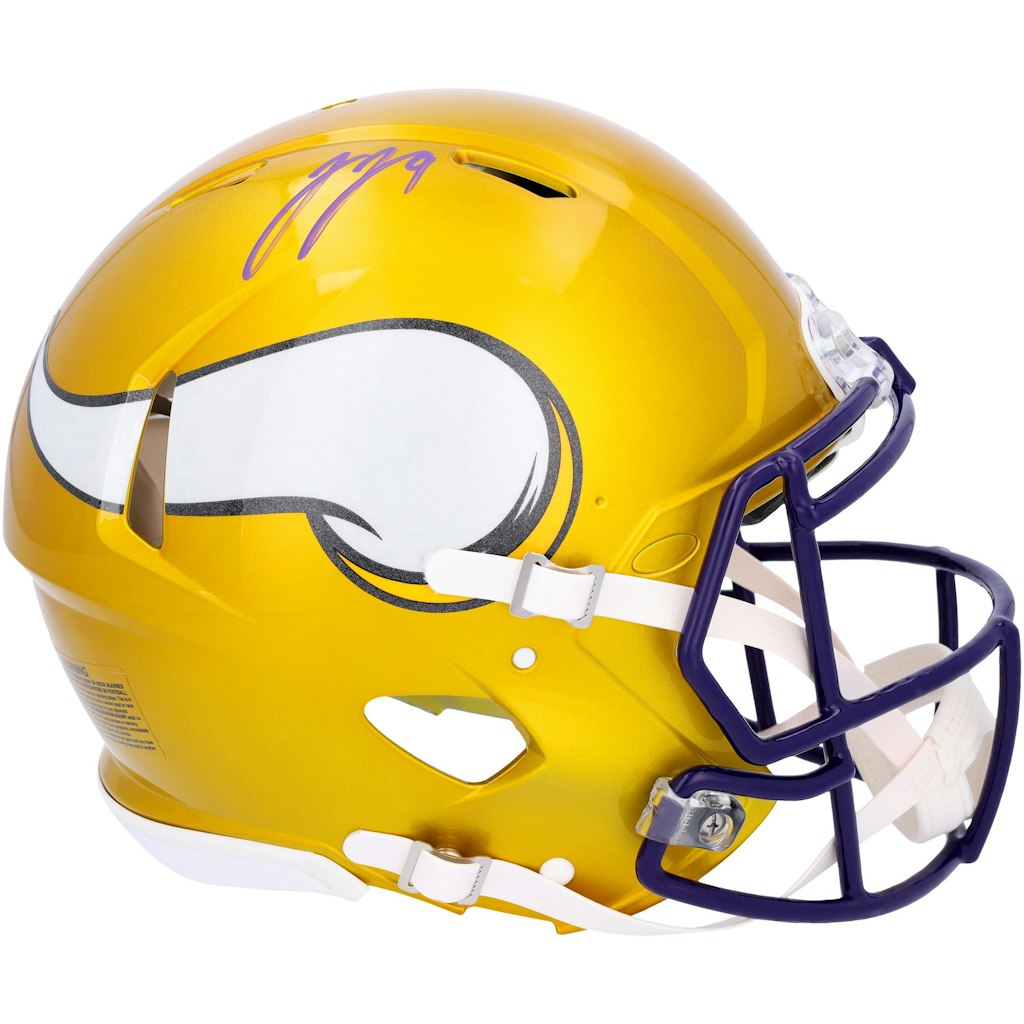 J.J. McCarthy Minnesota Vikings Autographed Riddell Flash Speed Authentic Helmet: $819.99