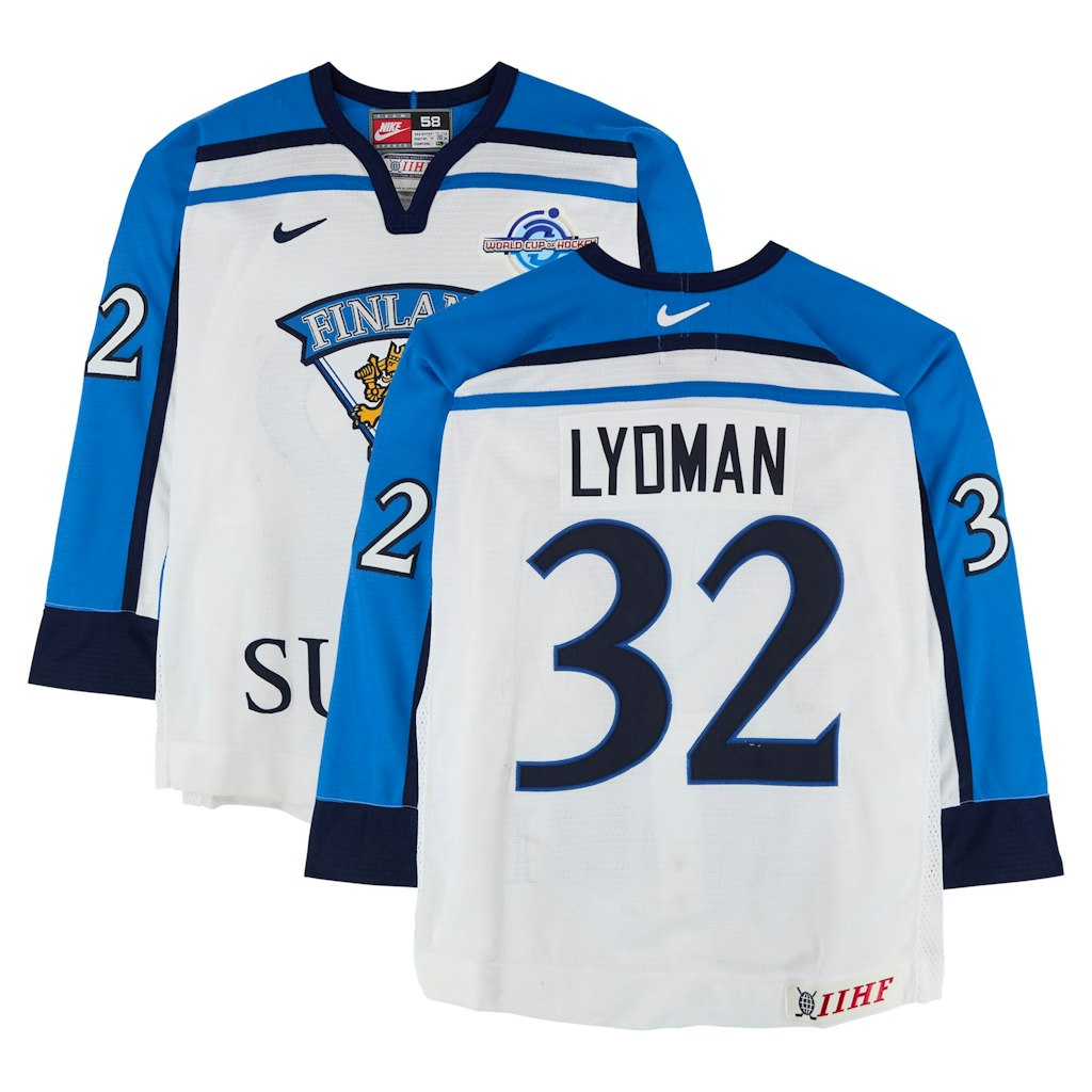 Toni Lydman Team Finland 2004 World Cup of Hockey Game-Used Jersey: $1,999.99