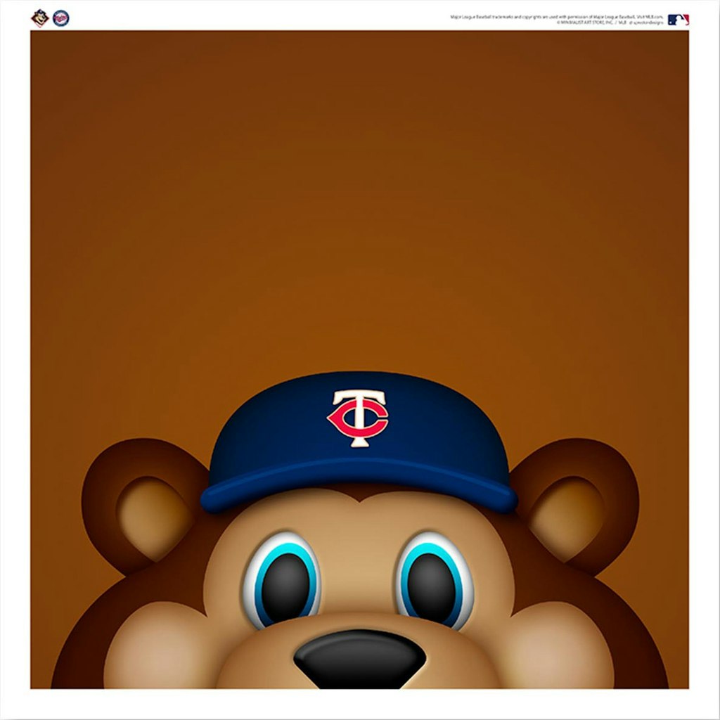 T.C. Bear Minnesota Twins 12" x 12" Mascot Poster Print: $34.99 T.C. Bear Minnesota Twins 12" x 12" Mascot Poster Print: $34.99
