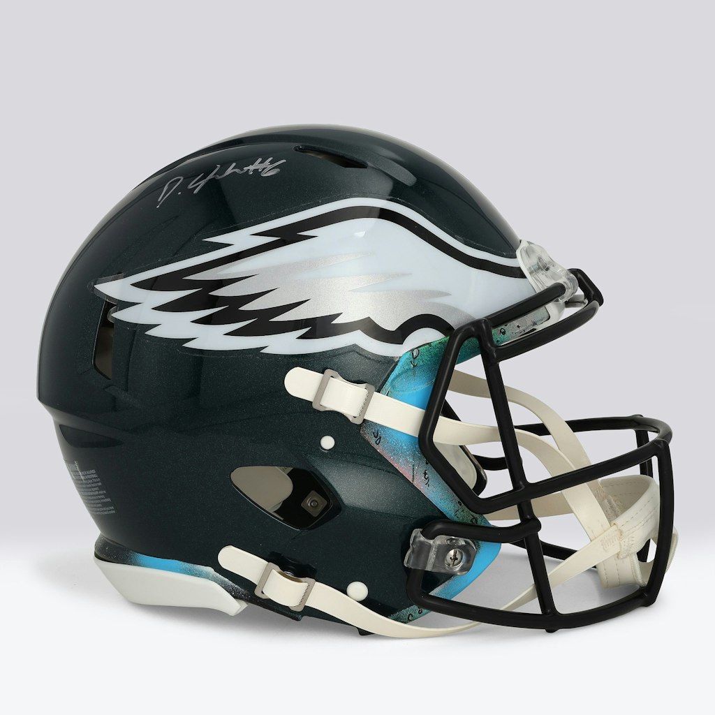 DeVonta Smith Autographed Philadelphia Eagles Riddell Speed Authentic Helmet: $6,399.99