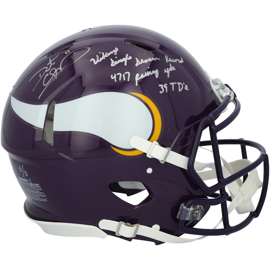 Daunte Culpepper Autographed Minnesota Vikings Riddell Throwback Speed Authentic Helmet: $1,099.99 Daunte Culpepper Autographed Minnesota Vikings Riddell Throwback Speed Authentic Helmet: $1,099.99