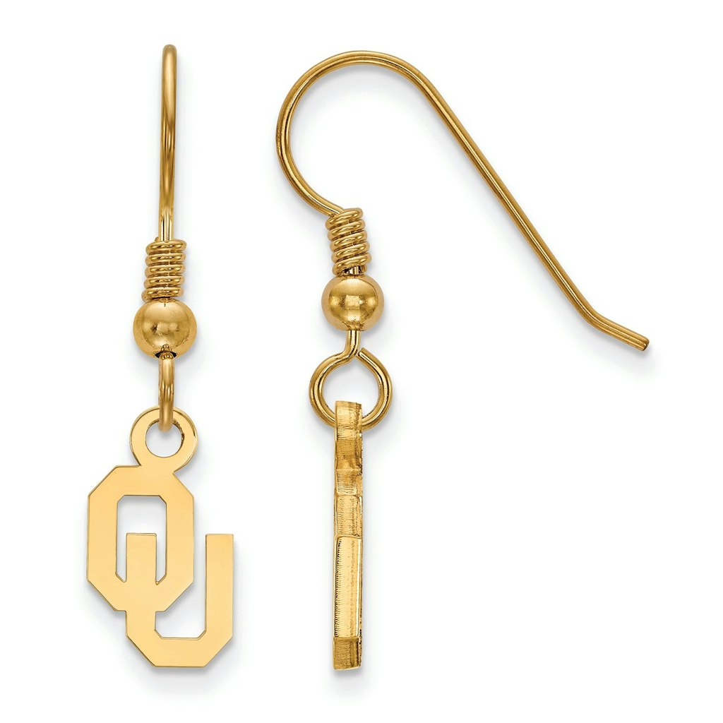 Women's Oklahoma Sooners Gold Plated Dangle Earrings: $99.99 Women's Oklahoma Sooners Gold Plated Dangle Earrings: $99.99