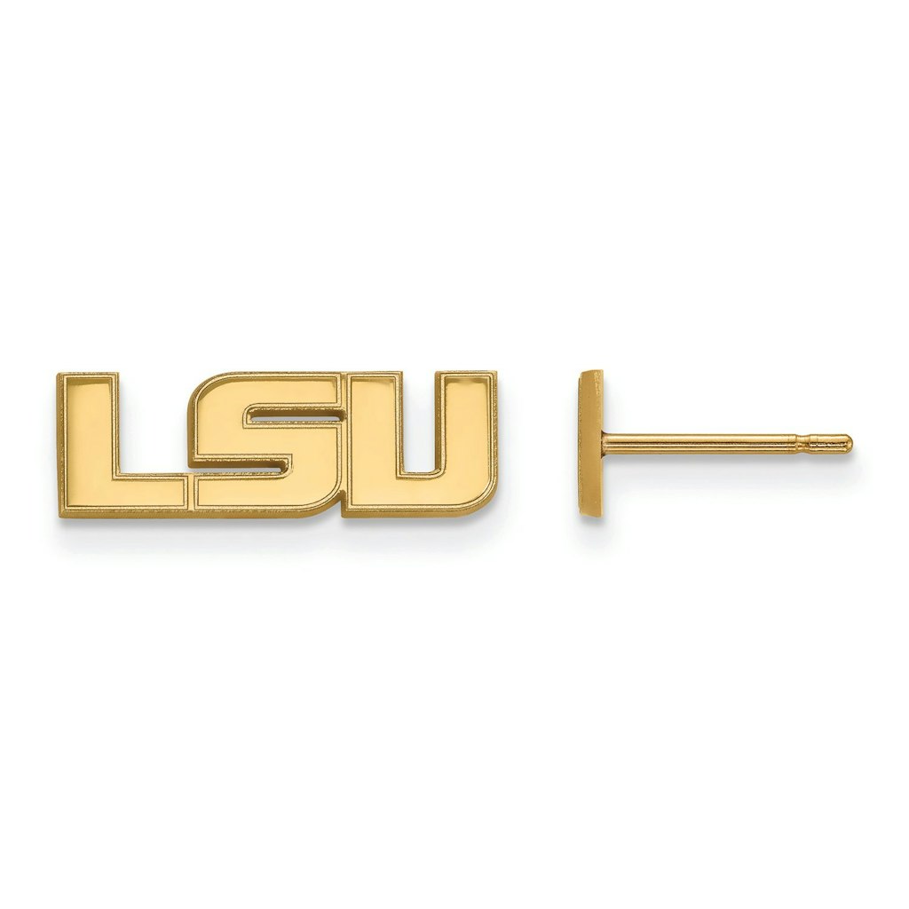 Women's LSU Tigers Gold Plated XS Post Earrings: $119.99 Women's LSU Tigers Gold Plated XS Post Earrings: $119.99