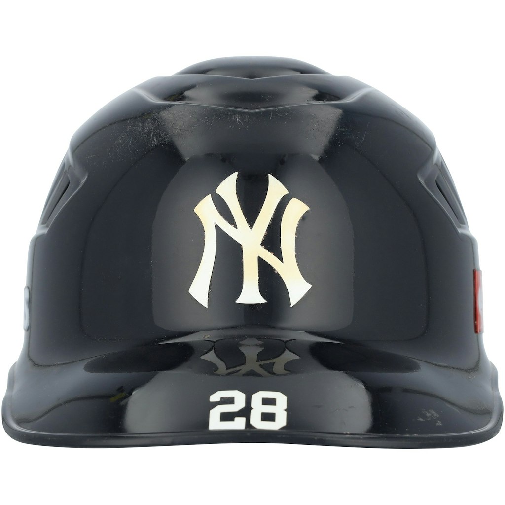 Austin Wells Game-Used New York Yankees Catcher's Helmet: $4,999.99 Austin Wells Game-Used New York Yankees Catcher's Helmet: $4,999.99