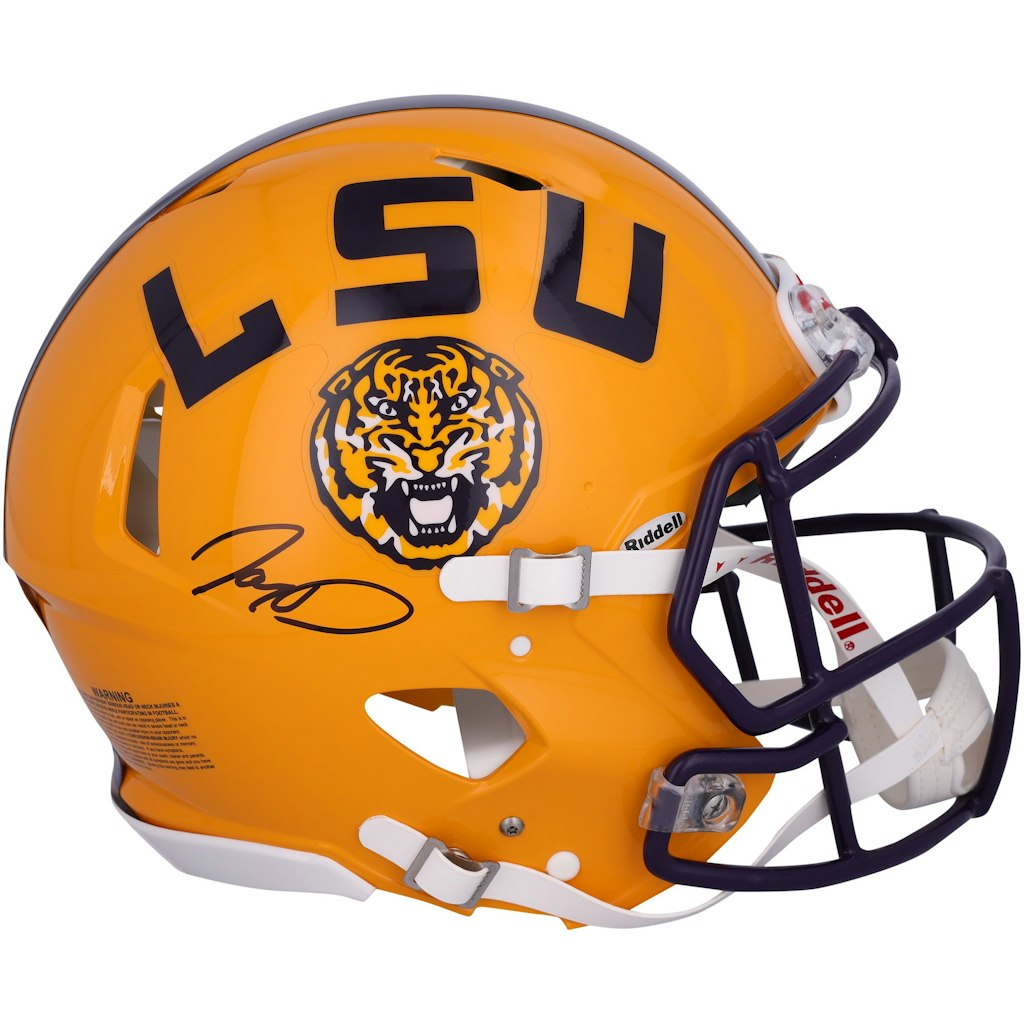 Jayden Daniels Autographed LSU Tigers Riddell Speed Authentic Helmet: $849.99 Jayden Daniels Autographed LSU Tigers Riddell Speed Authentic Helmet: $849.99