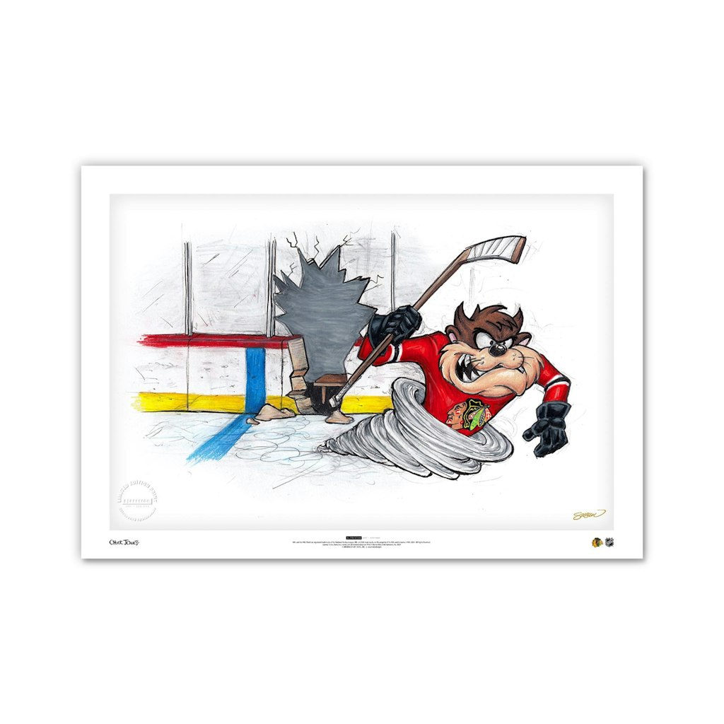 Tasmanian Devil Chicago Blackhawks 24" x 36" Looney Tunes Fine Art Print: $159.99 Tasmanian Devil Chicago Blackhawks 24" x 36" Looney Tunes Fine Art Print: $159.99