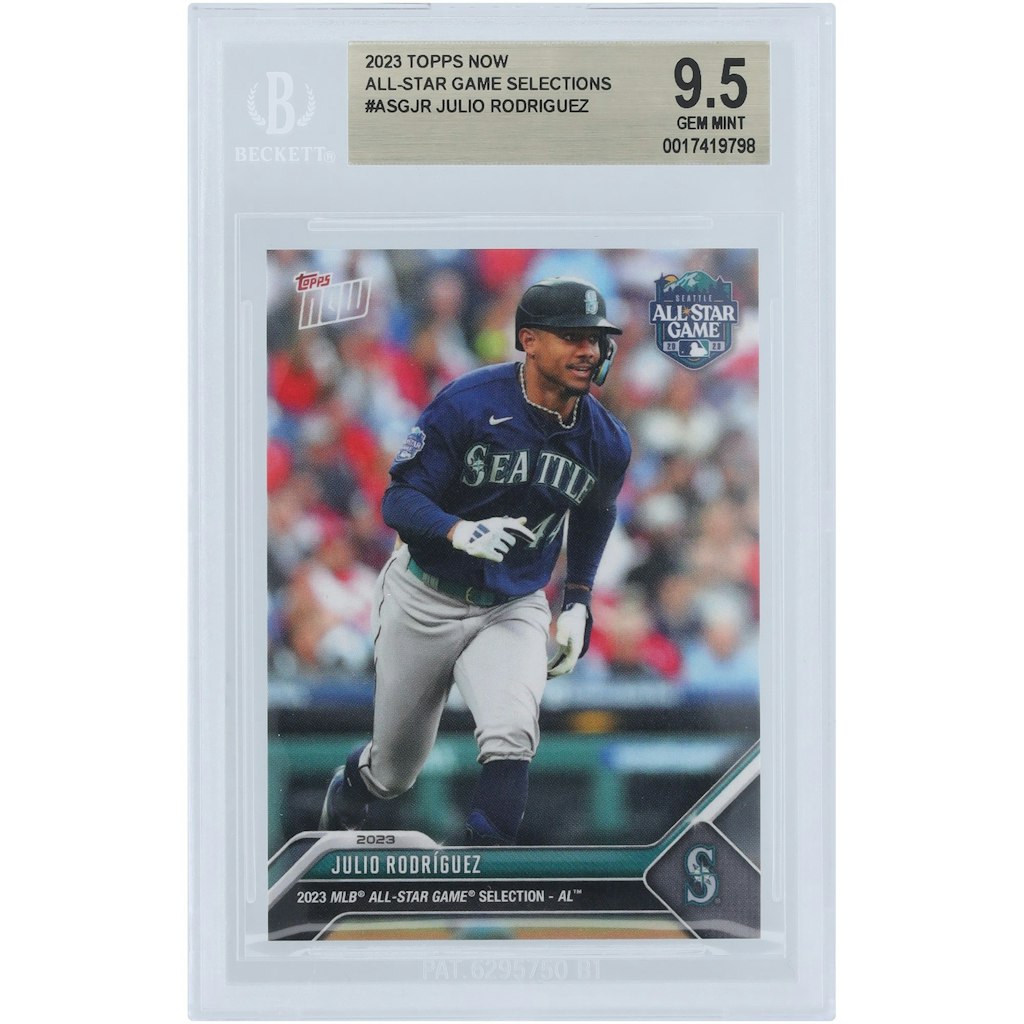 Julio Rodriguez 2023 Topps Now MLB All-Star Game Selection BGS 9.5 Card: $49.99 Julio Rodriguez 2023 Topps Now MLB All-Star Game Selection BGS 9.5 Card: $49.99
