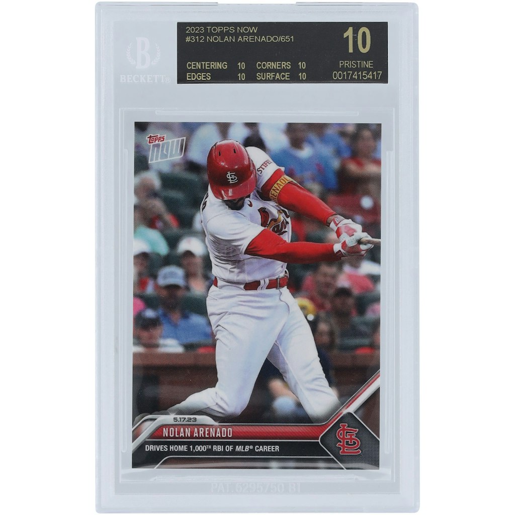 Nolan Arenado 2023 Topps Now St. Louis Cardinals #312 BGS 10 Card: $149.99 Nolan Arenado 2023 Topps Now St. Louis Cardinals #312 BGS 10 Card: $149.99