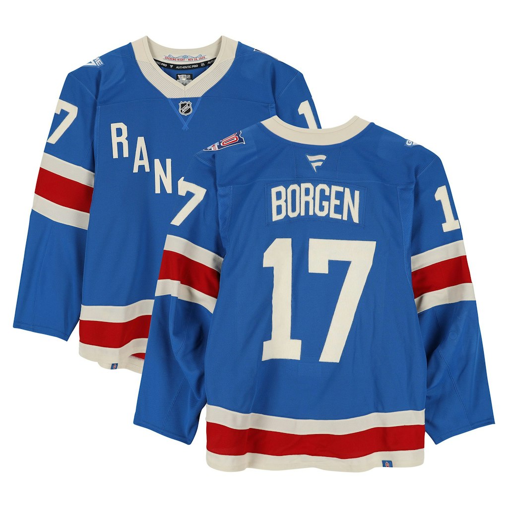 Will Borgen New York Rangers Game-Used #17 Centennial Jersey: $2,749.99 Will Borgen New York Rangers Game-Used #17 Centennial Jersey: $2,749.99