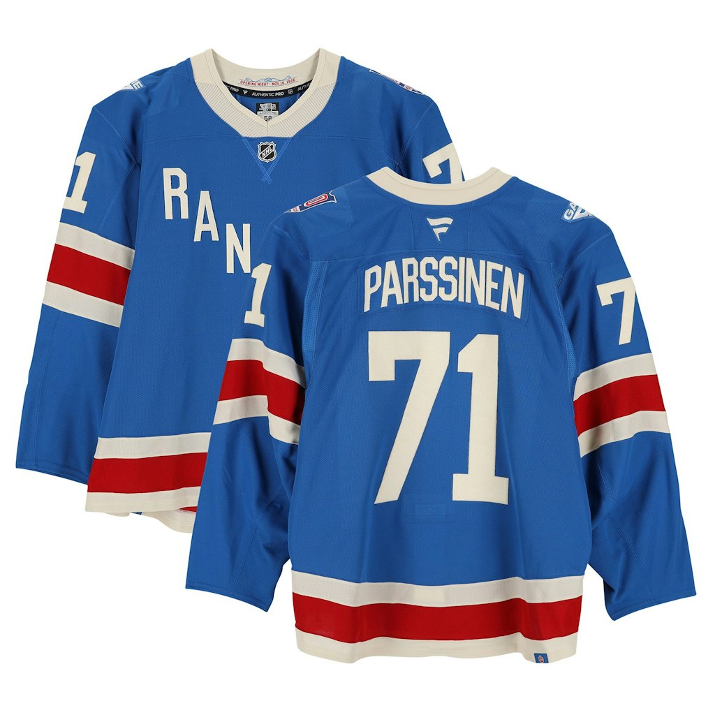 Juuso Parssinen New York Rangers Game-Used Centennial Jersey: $1,999.99