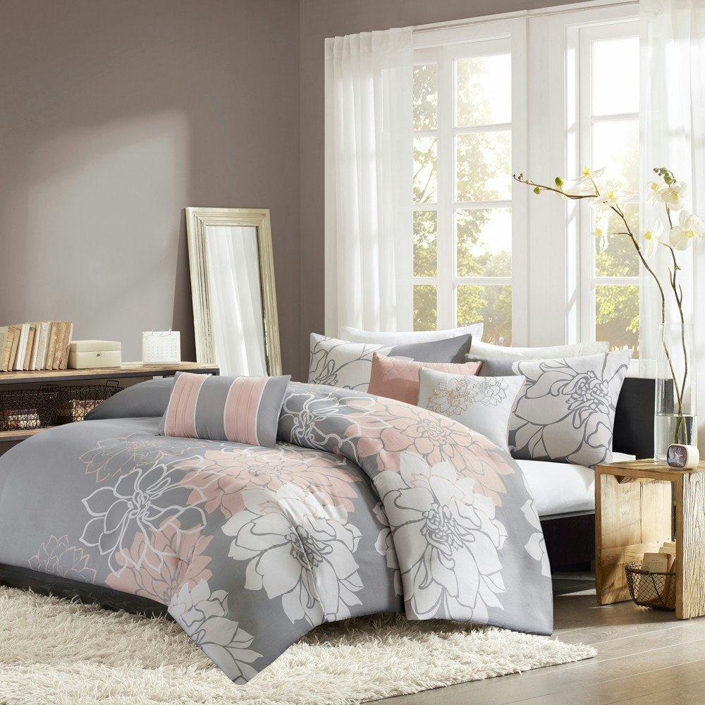 Madison Park Queen Jane Floral Cotton Sateen Duvet Cover 6-Piece Set: $92.99 Madison Park Queen Jane Floral Cotton Sateen Duvet Cover 6-Piece Set: $92.99