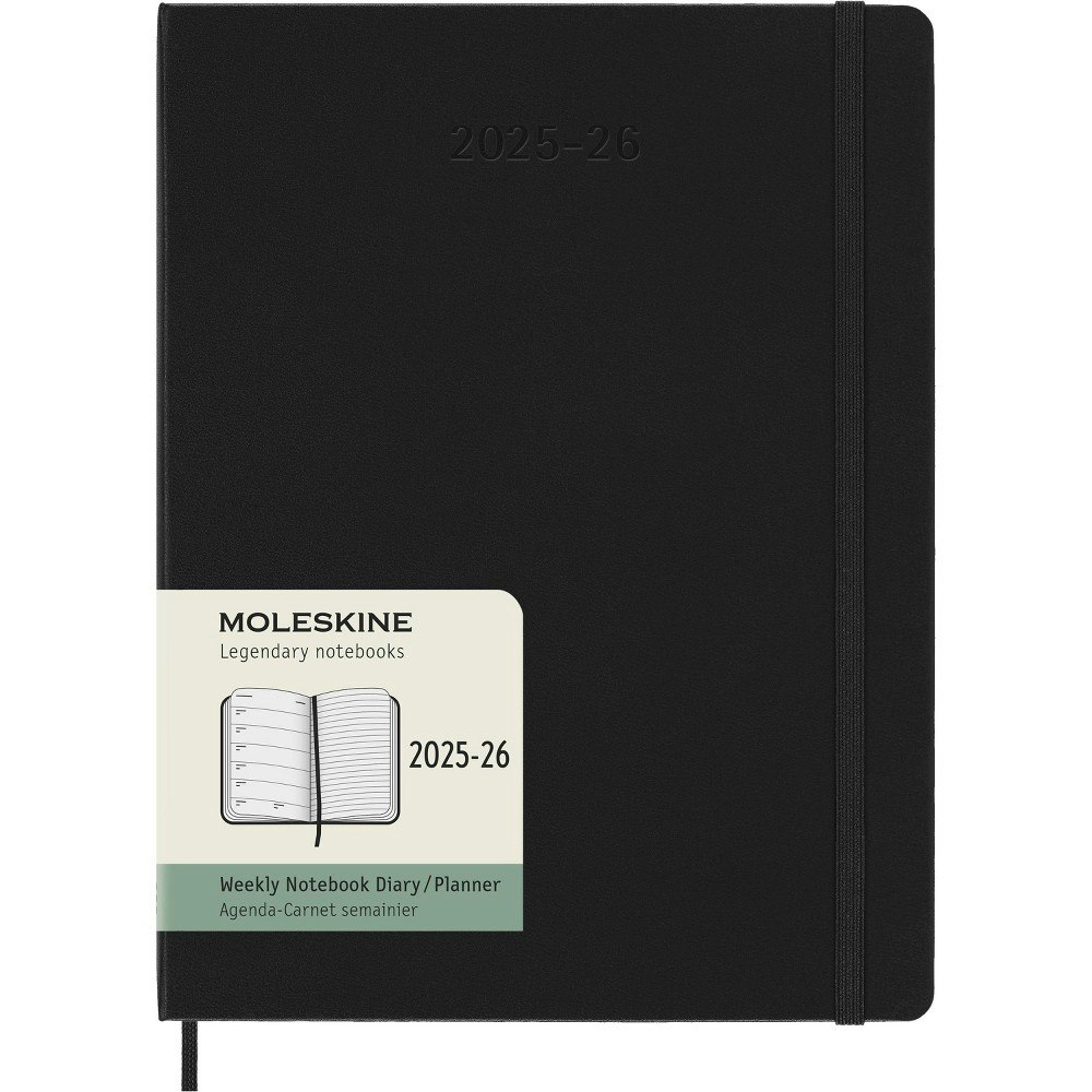 Moleskine 18-Month 2025-2026 XL Hardcover Weekly Planner: $30.99