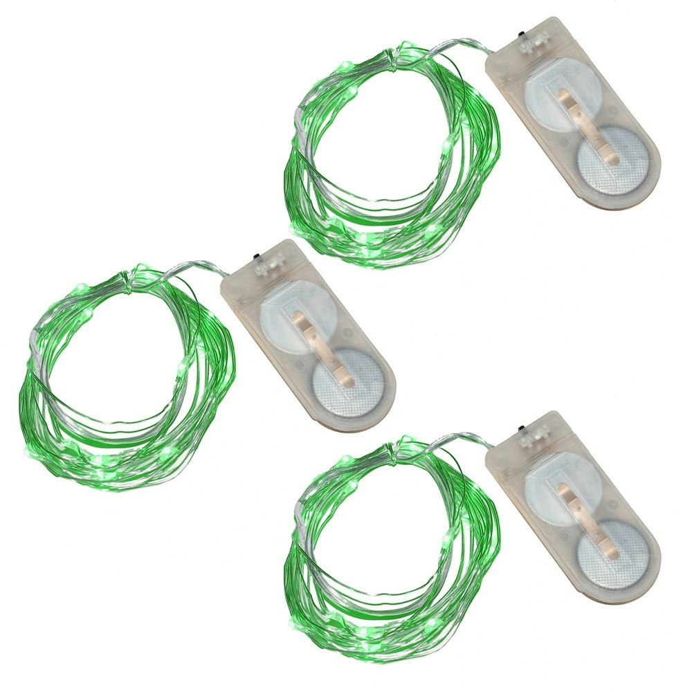 Lumabase 3-Pack Battery-Operated Green LED Fairy String Lights: $18.89 Lumabase 3-Pack Battery-Operated Green LED Fairy String Lights: $18.89