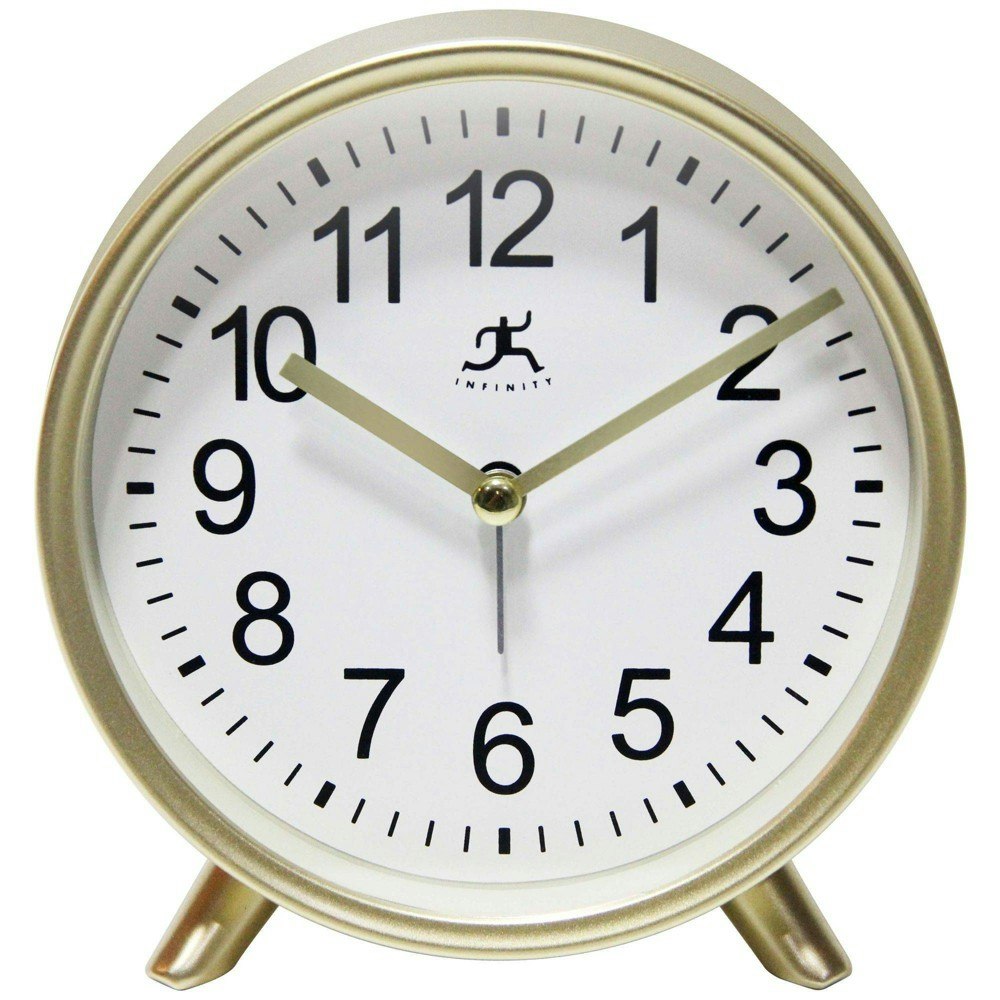 Infinity Instruments 6-Inch Tabletop Alarm Clock: $20.99