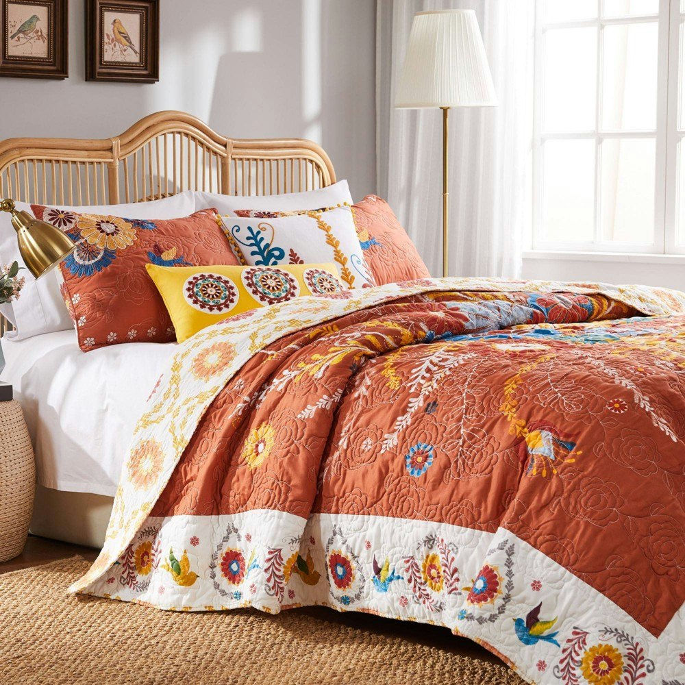 Greenland Home Fashions Topanga King Quilt & Sham 3-Piece Set: $202.99 Greenland Home Fashions Topanga King Quilt & Sham 3-Piece Set: $202.99