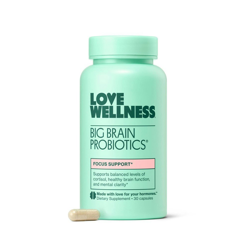 Love Wellness Big Brain Probiotics 30-Count: $24.99 Love Wellness Big Brain Probiotics 30-Count: $24.99