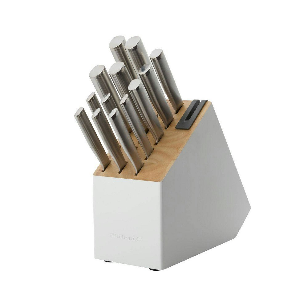 KitchenAid Gourmet 14-Piece Stainless Steel Knife Block Set: $99.99 KitchenAid Gourmet 14-Piece Stainless Steel Knife Block Set: $99.99