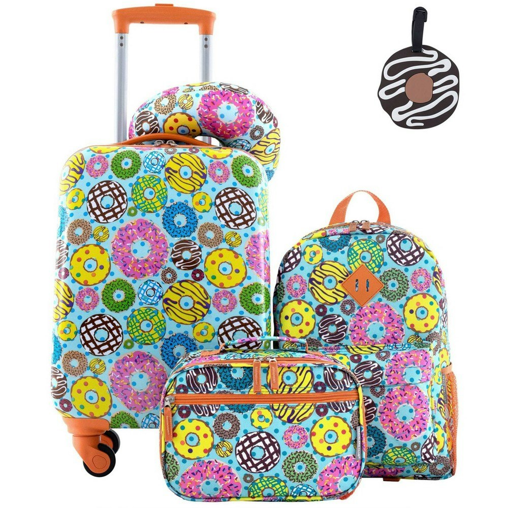 Travelers Club Kids' 5-Piece Hardside Spinner Luggage Set: $50.99