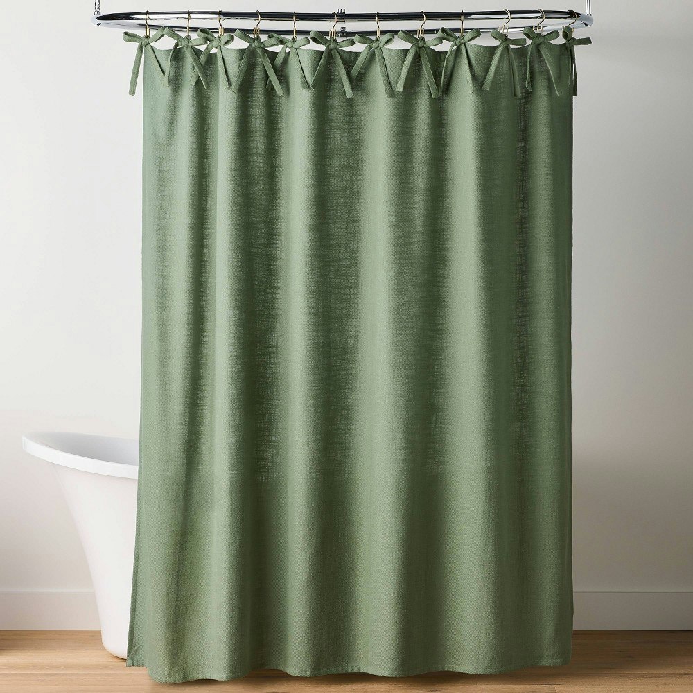Hearth & Hand with Magnolia Ribbon Tie Shower Curtain: $29.99 Hearth & Hand with Magnolia Ribbon Tie Shower Curtain: $29.99