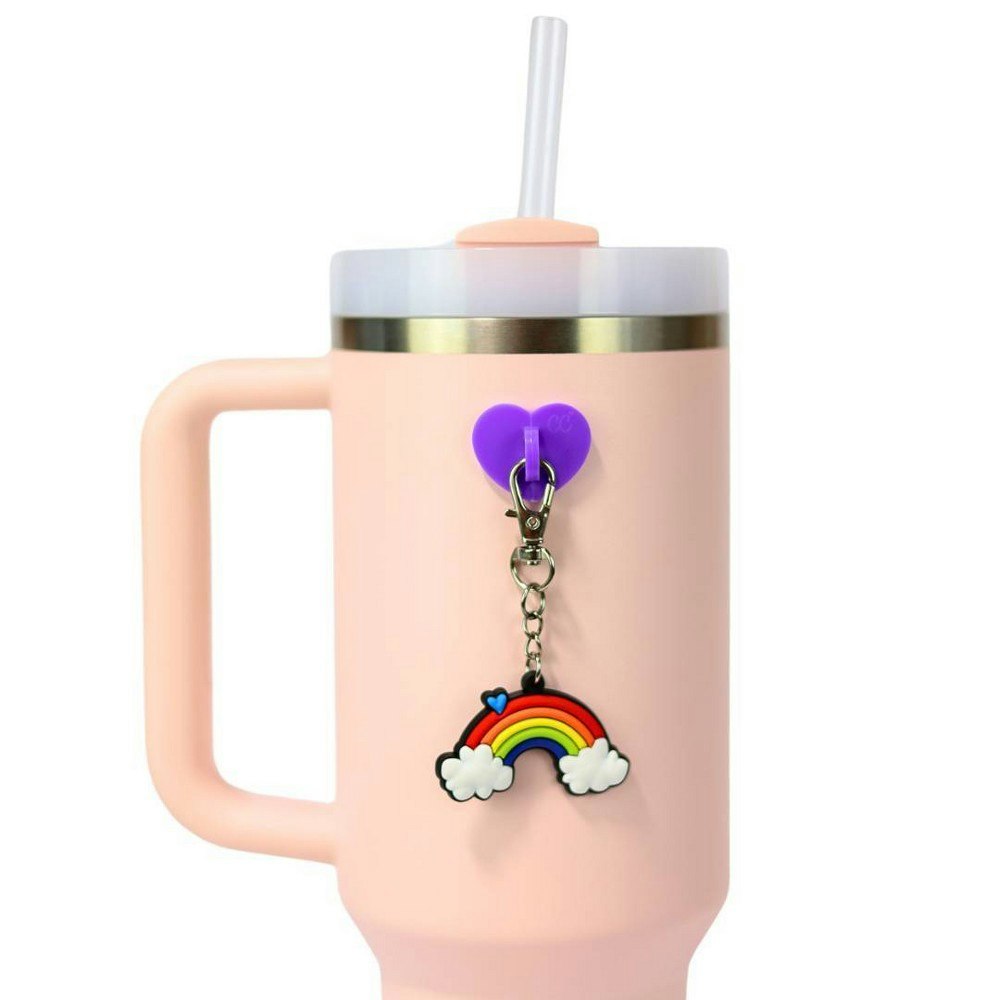 CharCharms Rainbow Water Bottle Charm with Stick-On Hook: $11.99 CharCharms Rainbow Water Bottle Charm with Stick-On Hook: $11.99