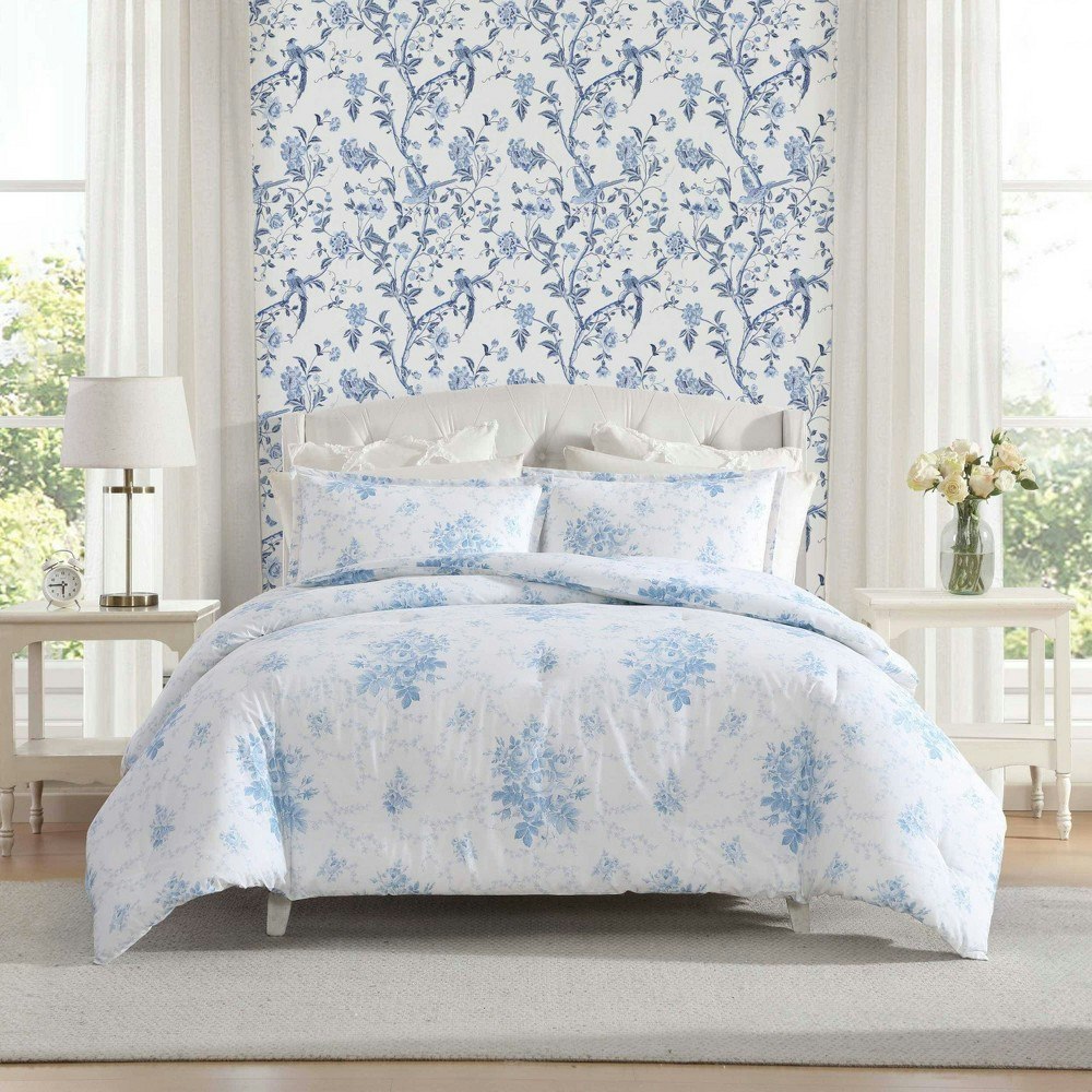 Laura Ashley Sophia Full/Queen 3-Piece Duvet Cover Set: $99.99 Laura Ashley Sophia Full/Queen 3-Piece Duvet Cover Set: $99.99